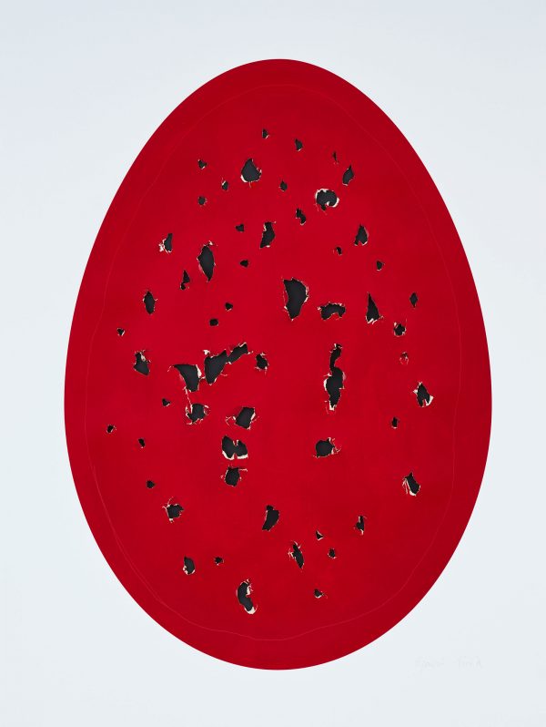 'Holy Eggs (Red)' by Gavin Turk