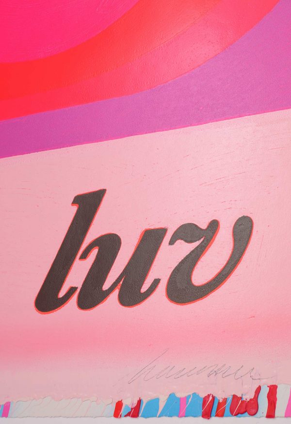 'LUV' by Harland Miller - signature detail