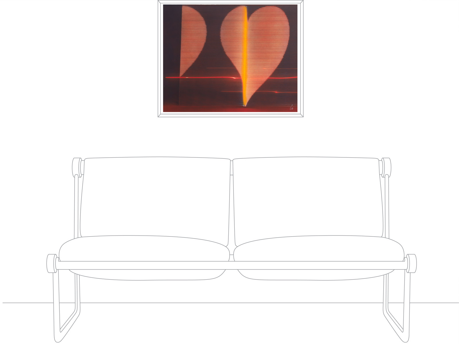 Unique Light is Love (Umber) by Chris Levine - insitu